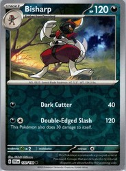 Bisharp 133/198 Scarlet & Violet Base Set Reverse Holo