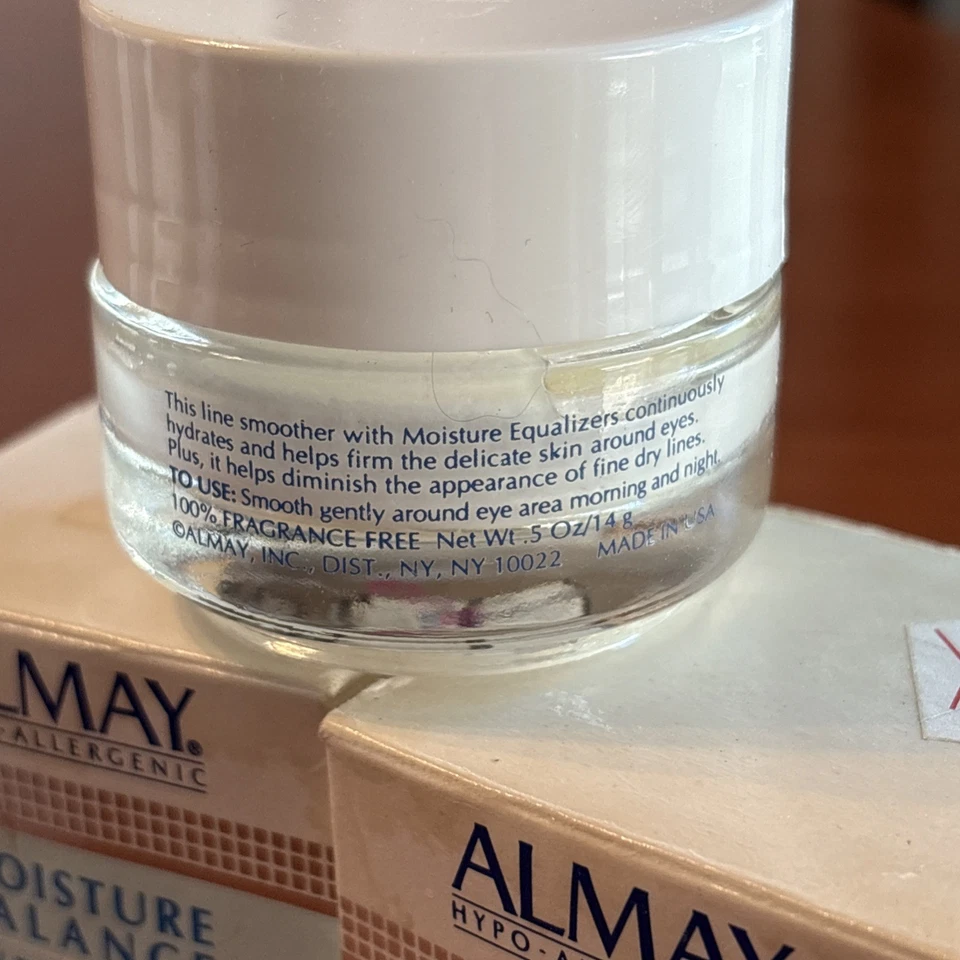 2 cremas de ojos ALMAY Moisture Balance vintage para piel normal 0,5 OZ Foto 3 de 4