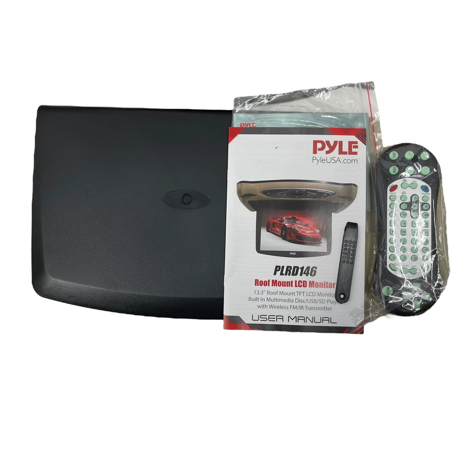 Pyle PLRD146 Car Roof Mount DVD 13.3-inch Player Overhead Monitor #U4545 - Image 2 of 4