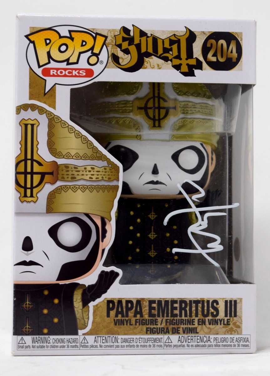 【TOBIAS FORGE直筆サイン入り】限定Funko POP! Ghost Tobias Forge Ghost Signed Funko Pop Papa Emeritus IV 336