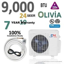Cooper & Hunter 9000 BTU Mini Split Air Conditioner Heat Pump 24 Seer 220v