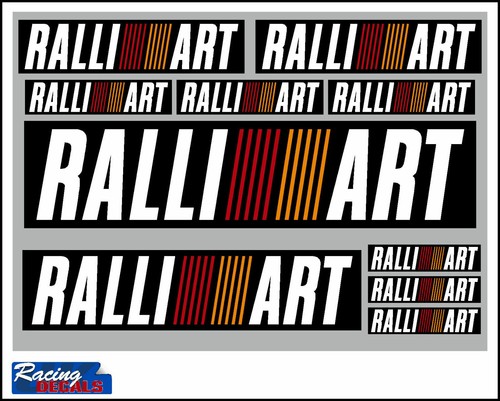 Ralliart Stickers/Decals - 10 High Quality Printed and Cut Stickers | eBay