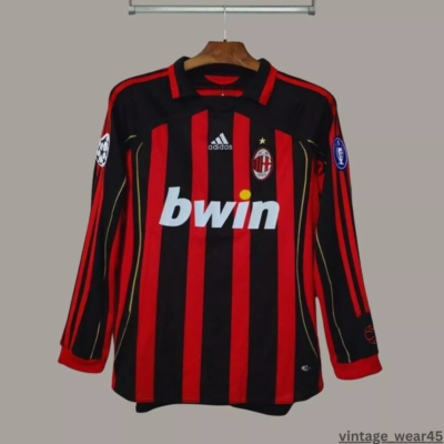 KAKA' #22 AC Milan Jersey 2006/2007 Long Sleeve Retro