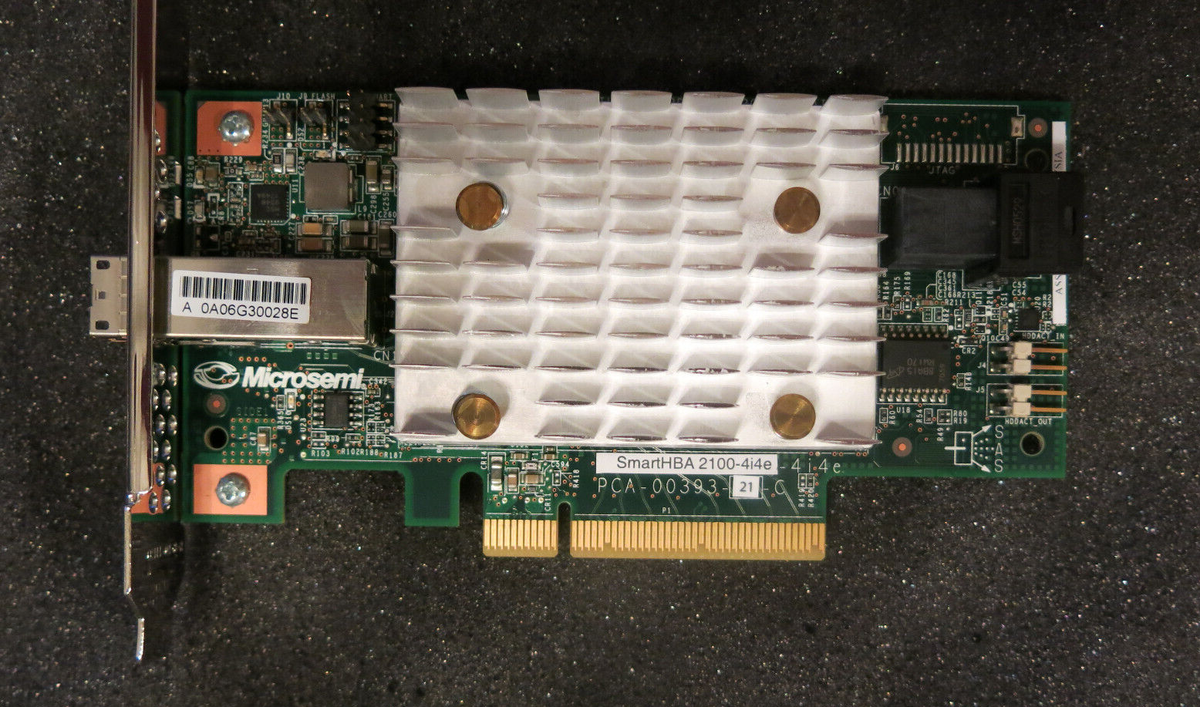 Microsemi Adaptec 2100-4i4e 12 Gbps PCIe Gen3 SAS/SATA Microsemi Adaptec 2100-4i4e 12 Gbps PCIe Gen3 SAS/SATA