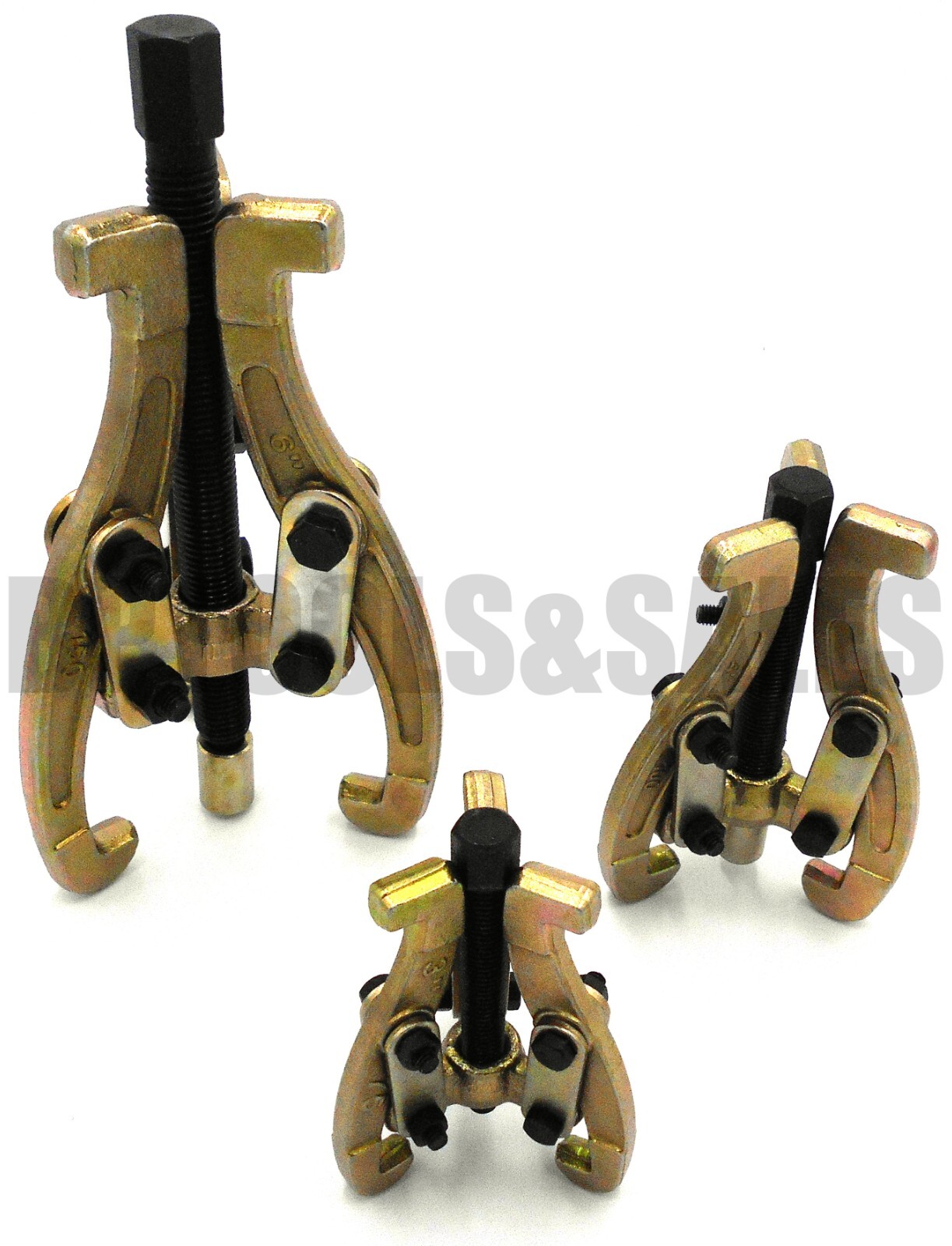 3pc Mechanic Gear Puller 3 Jaw Set 3" 4" 6" Gear Pulley Bearing Puller
