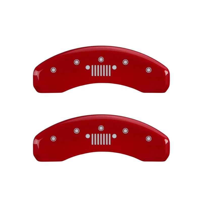 20212023 Jeep Grand Cherokee L Front + Rear Red MGP Brake Caliper