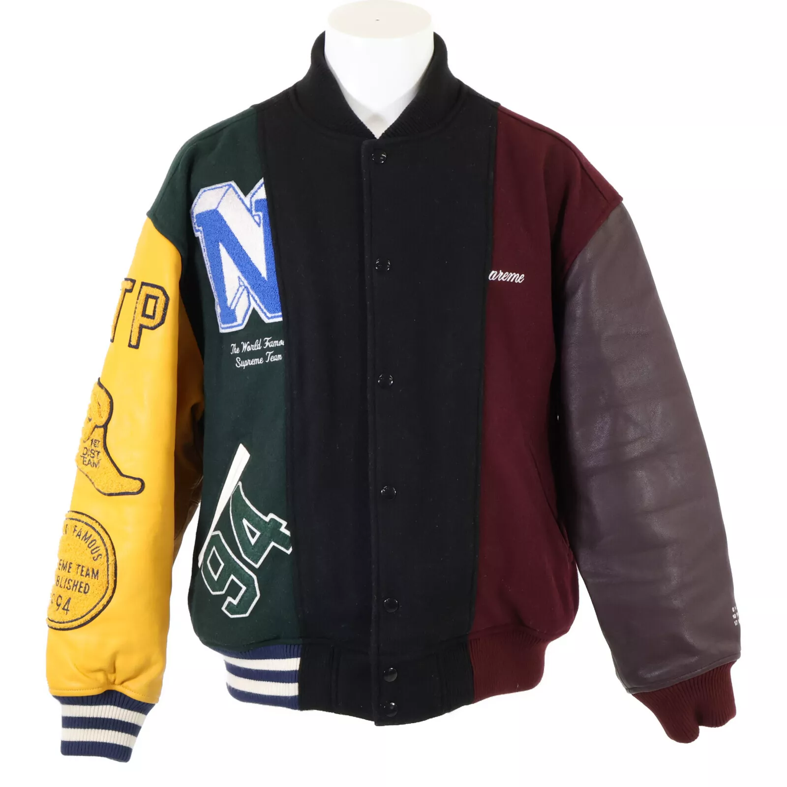 Veste universitaire fendue Supreme x MM6 Maison Margiela M multicolore