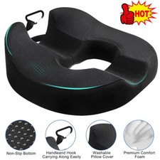 New Donut Cushion Memory Foam Medical Ring Seat Pain Relief Orthopedic Coccyx UK