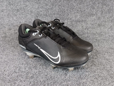 Nike Hyperdiamond 4 Elite Softball Cleats Black/Dark Gray Women's Size 7.5