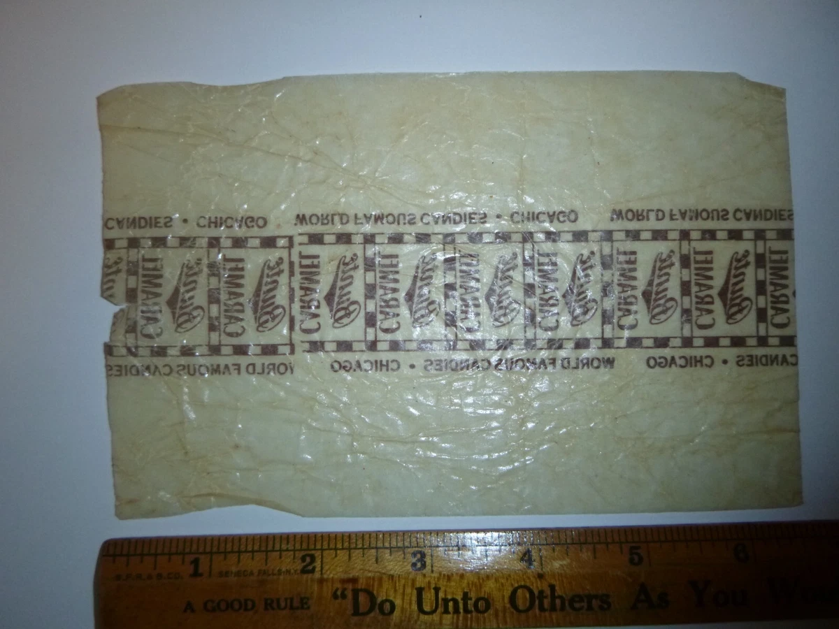 Vintage 1930s Candy Wrapper - BUNTE CARAMEL - World Famous Candies | eBay