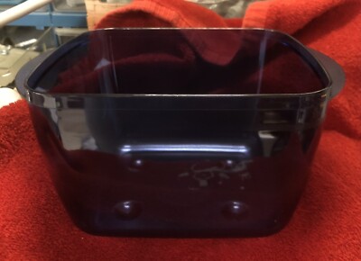 Tupperware Blue Square Container 4.5 inches Tall No Lid