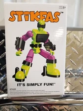 STIKFAS SUPER VILLAIN Action Figure G2 Gamma Male PURPLE Gun IRON FIST Sealed
