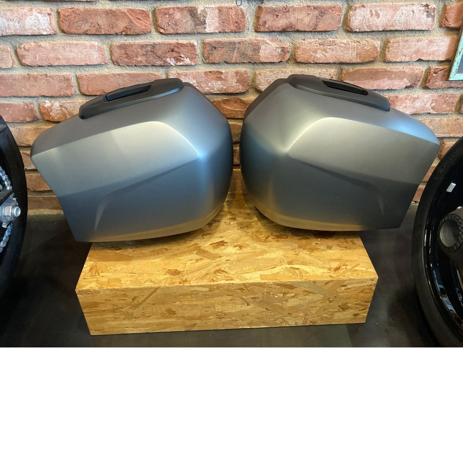 Original BMW Motorrad Tourenkoffer Satz granit-grau 77418554545  