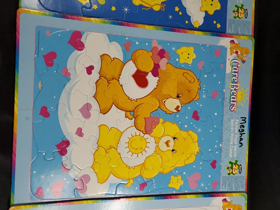 Lote DE COLECCIÓN Rose Art Care Bears 25 Piezas Bandeja Rompecabezas 2003 Completo Bonito ** Foto 3 de 4
