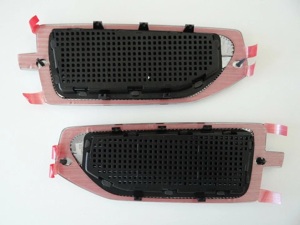 2007-2013 Escalade HYBRID Front Fender Grille Factory Chrome L&R Vents OEM Foto 2 de 2