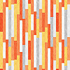 Wood Plank Orange Yellow, Rusty and Friends Mizti Powers by Benartex 1/2 Yard