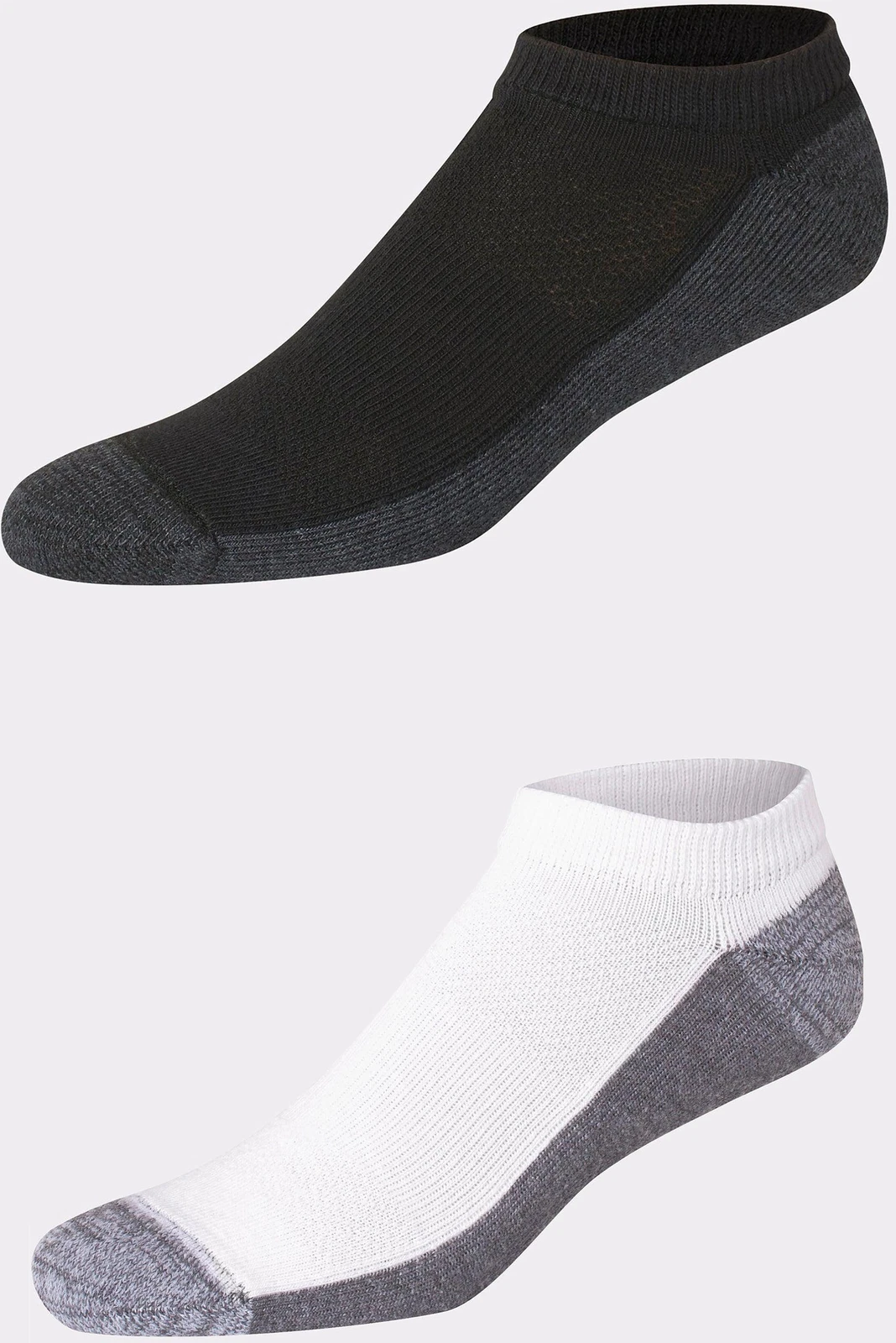 Hanes Men’s X-Temp Cushioned No-Show Socks (12 Pairs)