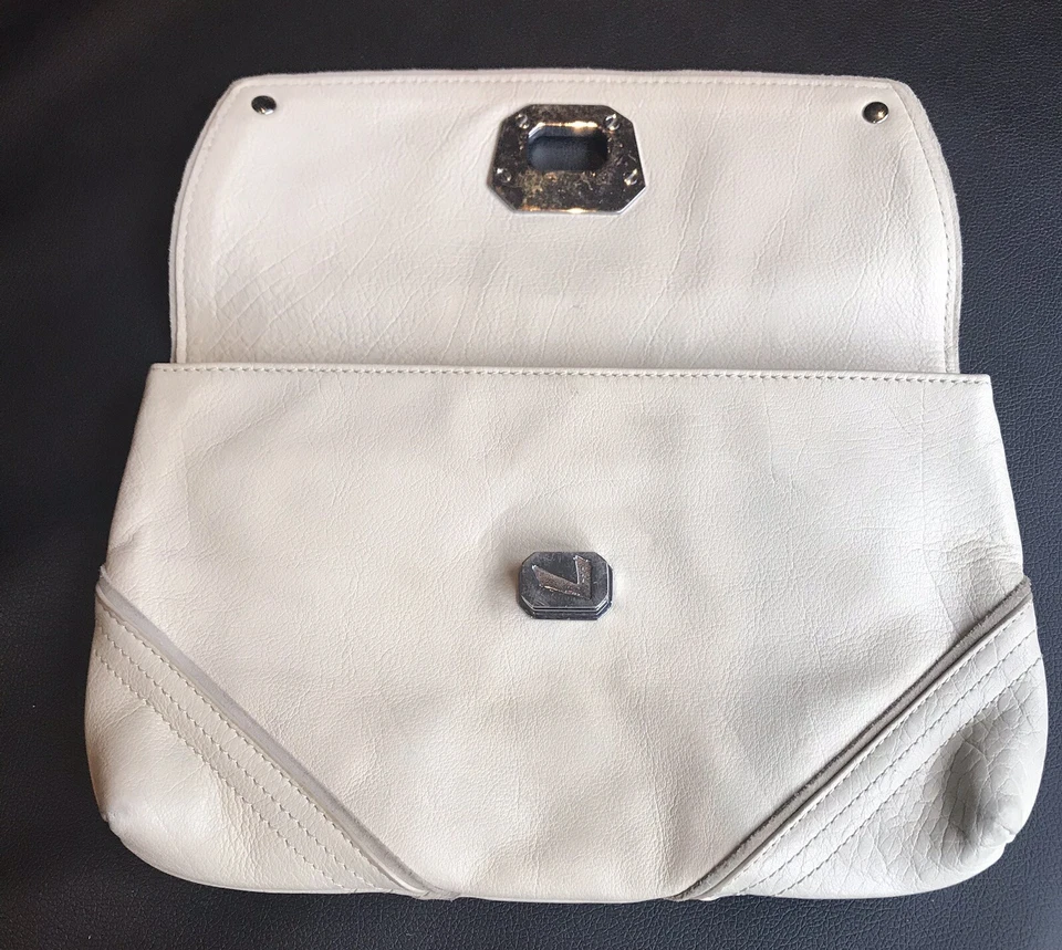 Bolso sin asas de cuero color crema 7 For All Mankind para mujer talla única Foto 3 de 4