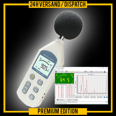 SCHALLPEGEL-MESSGERÄT MIT SOFTWARE DOKUMENTATIONSFUNKTION SCHALLPEGELMESSER SP1