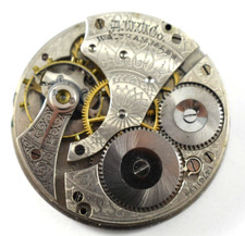Vintage Waltham Grade 610 16s 7J Hunting Pocket Watch Movement lot.fj