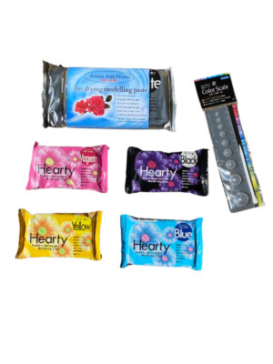 Herzhaftes Starterpaket schwarz, gelb, blau, magenta, groß weiß, Farbskala