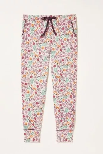 FAT FACE SLEEPING FOX COMFORT WAIST COTTON STRETCH CUFFED PJ