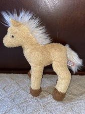 DOUGLAS Plush Horse Pony Tan Brown White Mane EUC