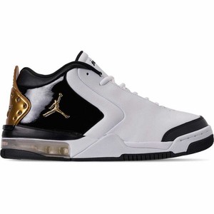 Mens Air Jordan Big Fund Premium Basketball White/Metallic Gold/Black CI2216 100 | eBay