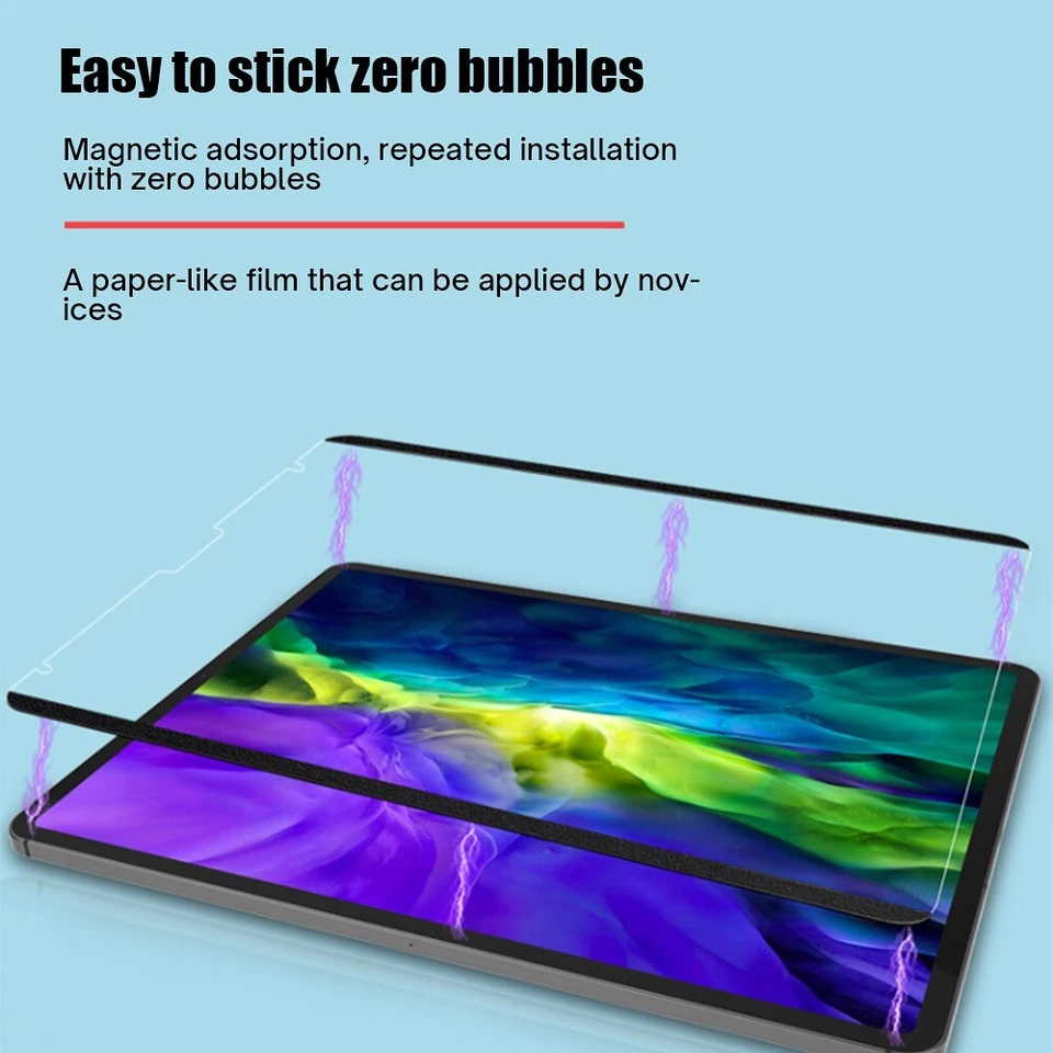 Removable Magnetic Matte Paper Film Screen Protector For Apple iPad Pro M4 2024 - Image 4 of 4