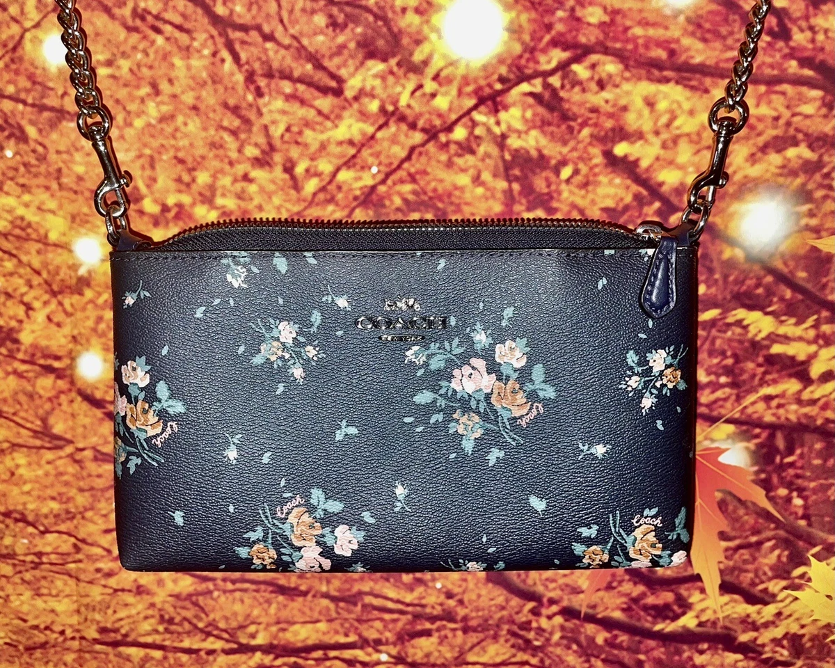 Coach floral sales crossbody bag