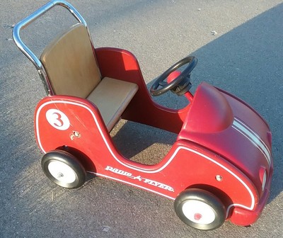 wooden ride on car