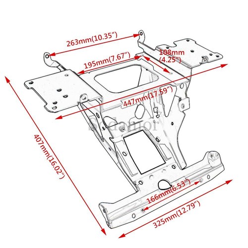 Inner Fairing Radio Support Mount Bracket Steel For Harley Road Glide 2015-2024 - Picture 20 of 20