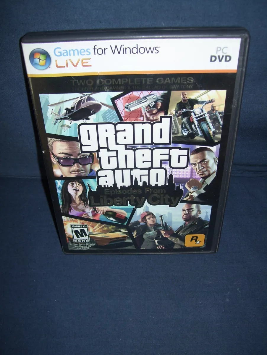 GRAND THEFT AUTO LIBERTY CITY PC DVD TWO GAMES