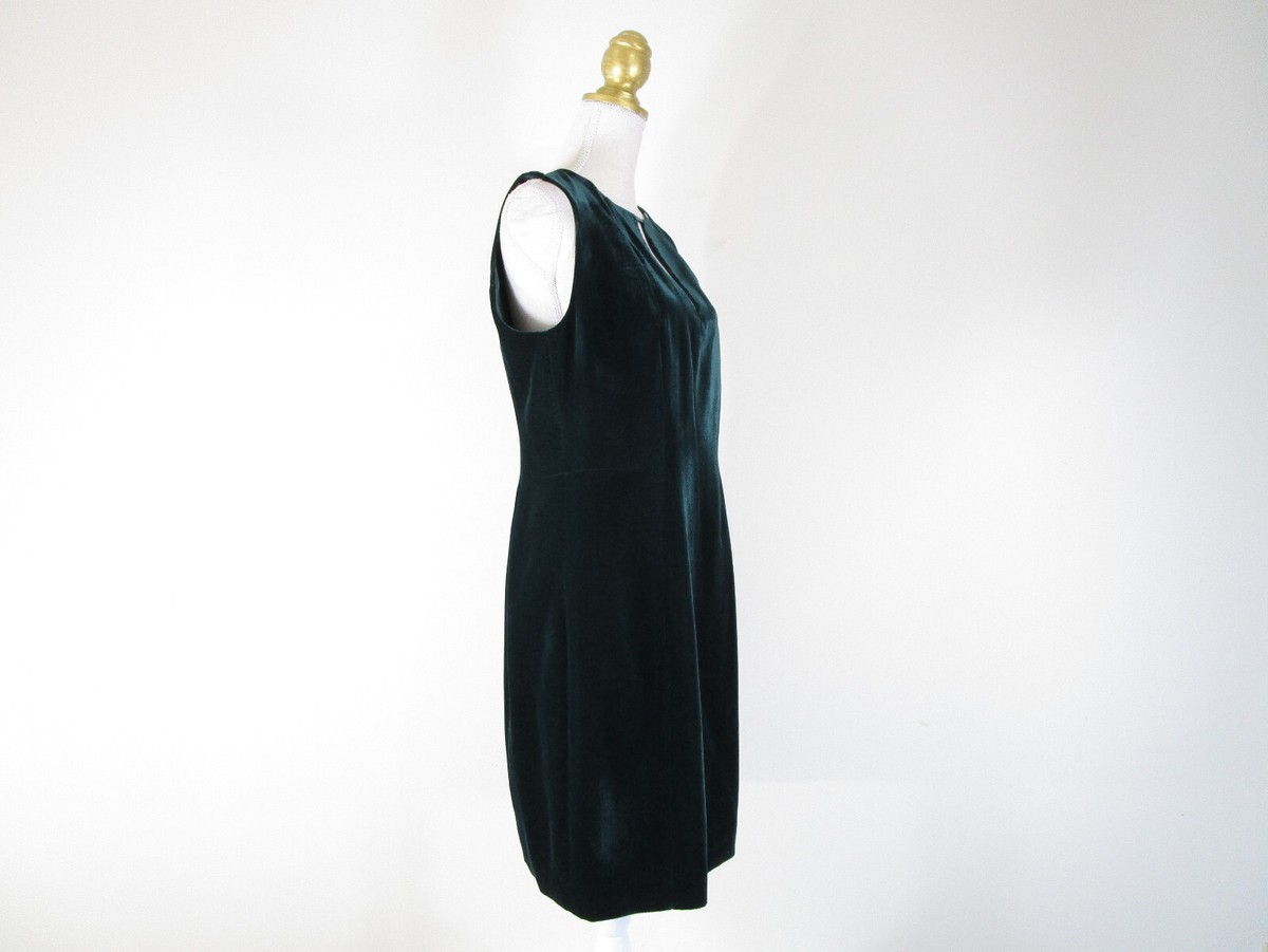 Elie Tahari Womens Dark Green Velvet Cut Out Sheath Dress Size 12 NWT $298 | eBay Elie Tahari Womens Dark Green Velvet Cut Out Sheath Dress Size 12 NWT $298 | eBay