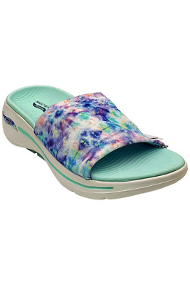 Skechers Women's Go Walk Arch Fit Captivate Sandals Aqua/Multi