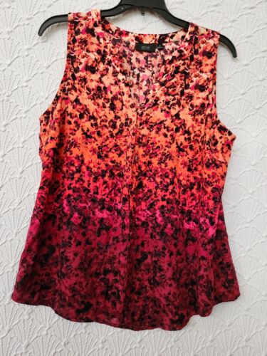 Womens Sleeveless Blouse Apt 9 Pretty Colors with Nice Design Size M Good Cond - Foto 1 di 7