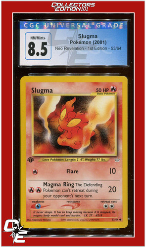 Slugma (1st Edition) graded CGC 8.5 for sale on eBay
