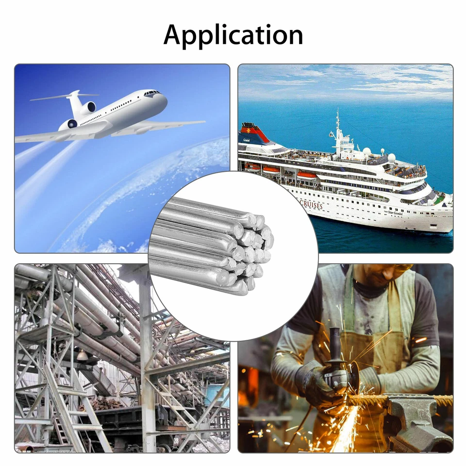 20/40 piezas Varillas de soldadura de fusión fácil baja temperatura alambre de aluminio soldadura fuerte 1,6 * 500 mm Foto 4 de 4