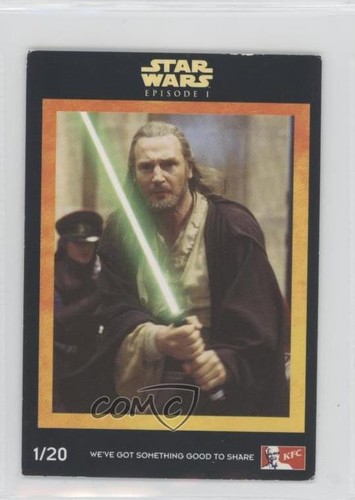 1999 KFC Star Wars Episode 1 UK Qui-Gon Jinn #1 g6p - Picture 1 of 3