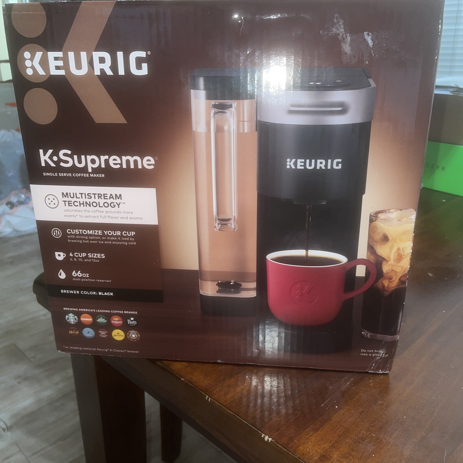 Keurig KSupreme Single Serve KCup Pod Coffee Machine Black