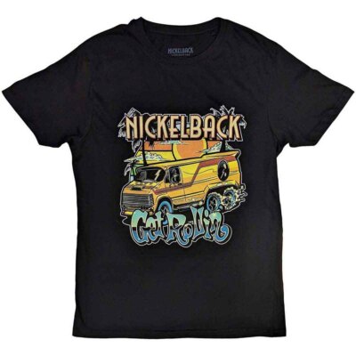 Nickelback T-Shirt Get Rollin Band Official Schwarz Neu