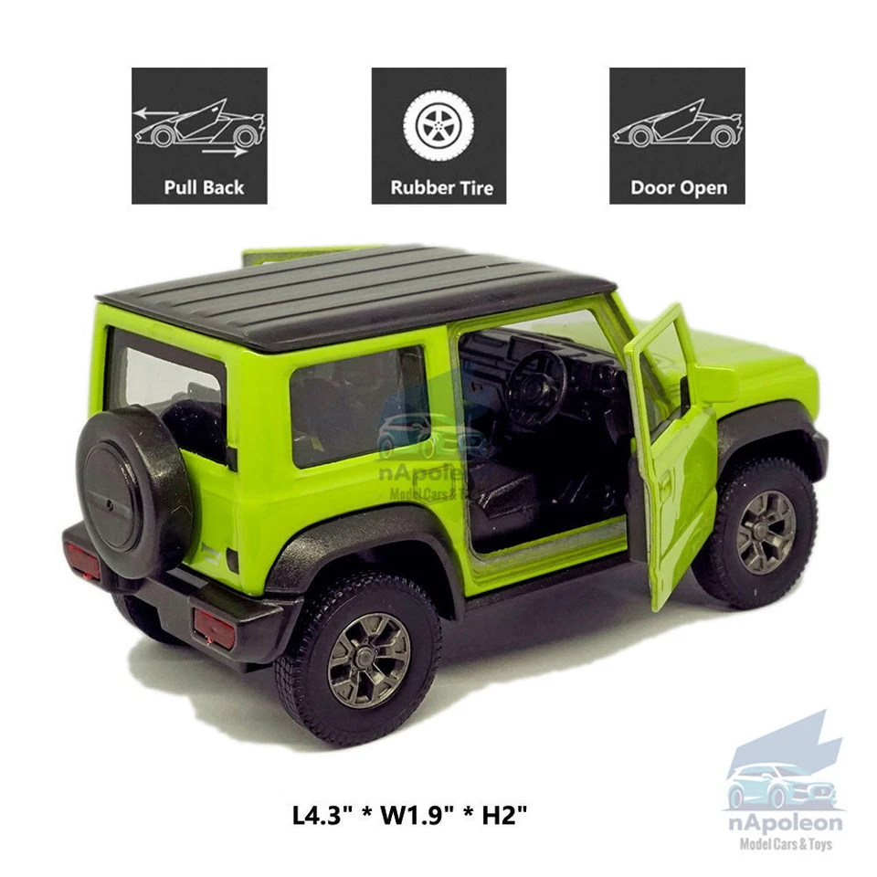 Модель автомобиля SUZUKI Jimny 1:33 сплав литая игрушка автомобиль коллекция детский подарок желтый - Изображение 2 из 4
