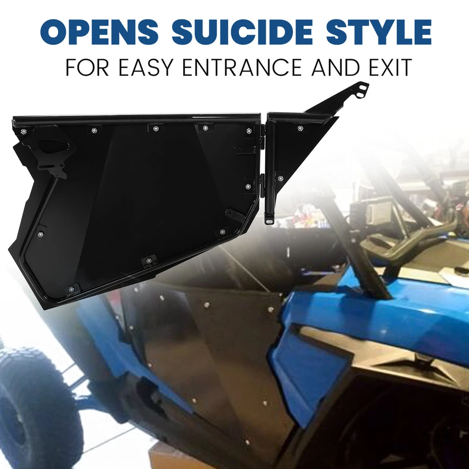 Пара алюминиевых полных дверей со стороны вездехода для 14–23 Polaris RZR XP 1000 Turbo S FOX High - Изображение 4 из 4