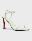 100% AUTHENTIC NEW WOMEN LOUBOUTIN CONDORA STUDIO GREEN 85 SANDALS/HEELS US 8 — photo 1