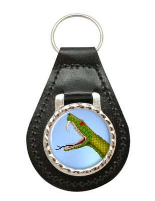 Schlüsselanhänger Schlangenbiss (Asp) Leder