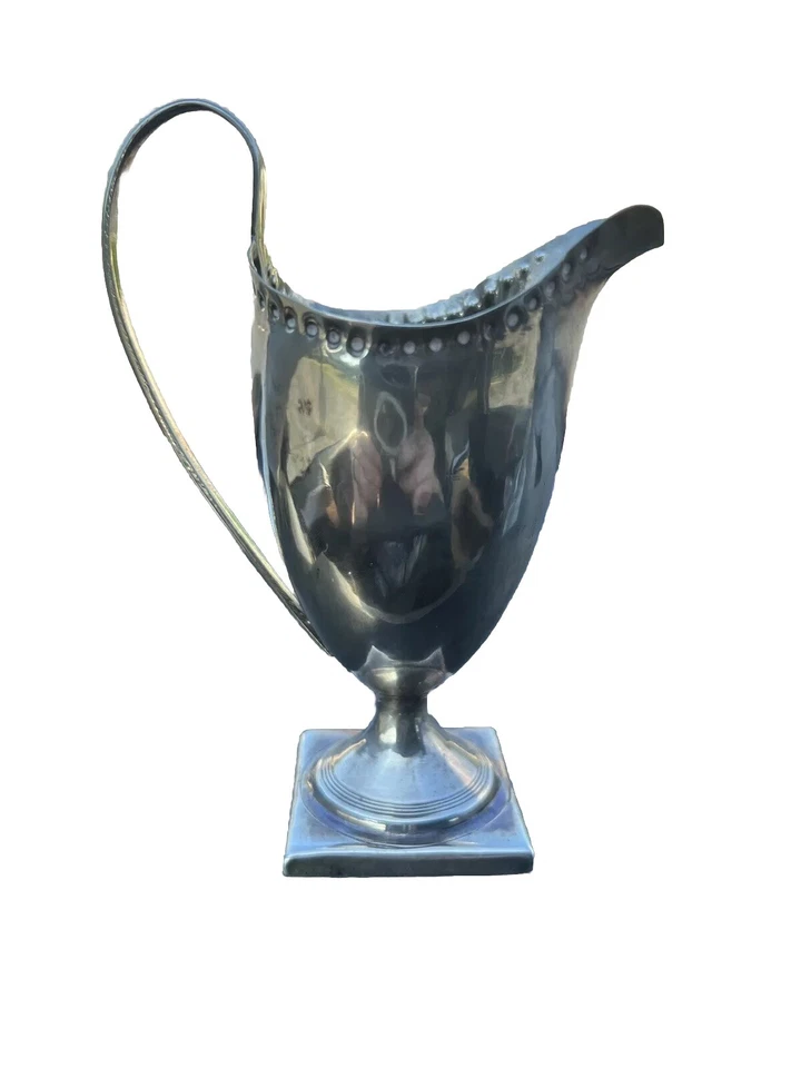 1793 Antique George III Silver Cream Jug By Peter & Ann Bateman London England - Imagem 4 de 4