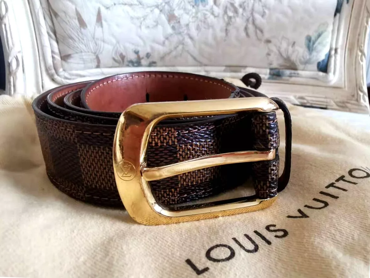 Louis Vuitton Monogram Canvas Cabochon Belt Size 95/38