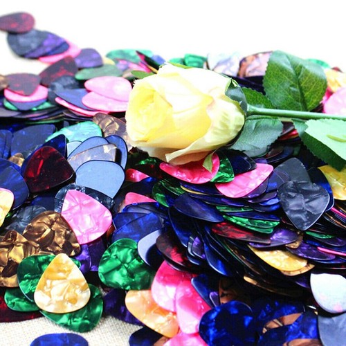 20x Multicolor Celluloid Acoustic Electric Guitar Picks Plectrums Thin 0.46mm AU - Picture 4 of 4