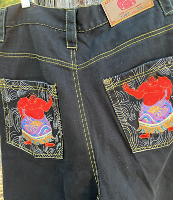 RED MONKEY CO (RMC) MARTIN KSOHON SUMO WRESTLER JEAN SHORTS ~ LOT