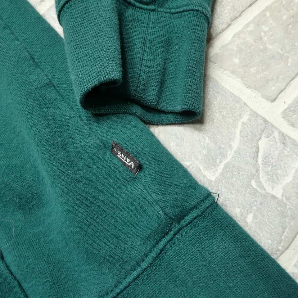 DE COLECCIÓN Vans Sudadera con Capucha Adulto Pequeña Verde Polar Sudadera con Capucha Patinador Grunge Foto 4 de 4